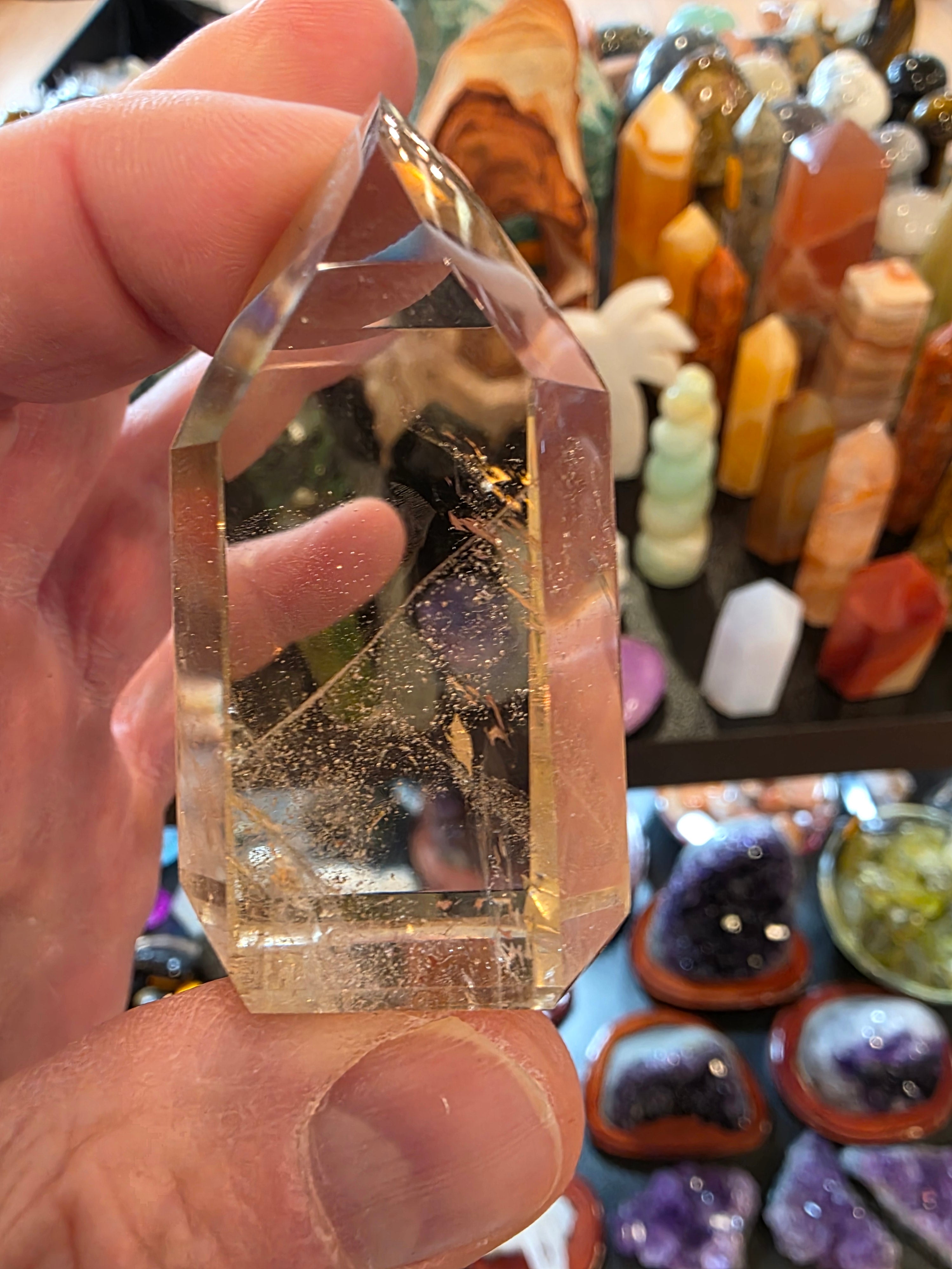 Natural Citrine Quartz Tower