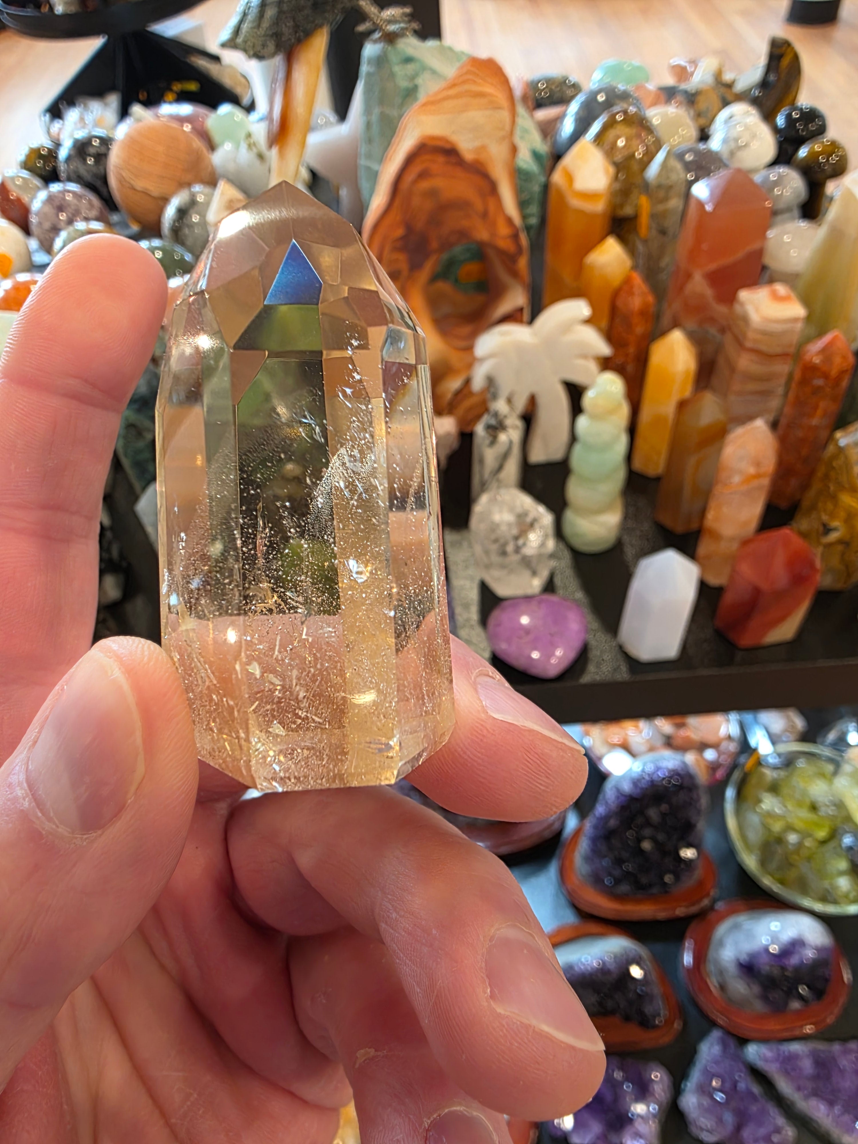 Natural Citrine Quartz Tower
