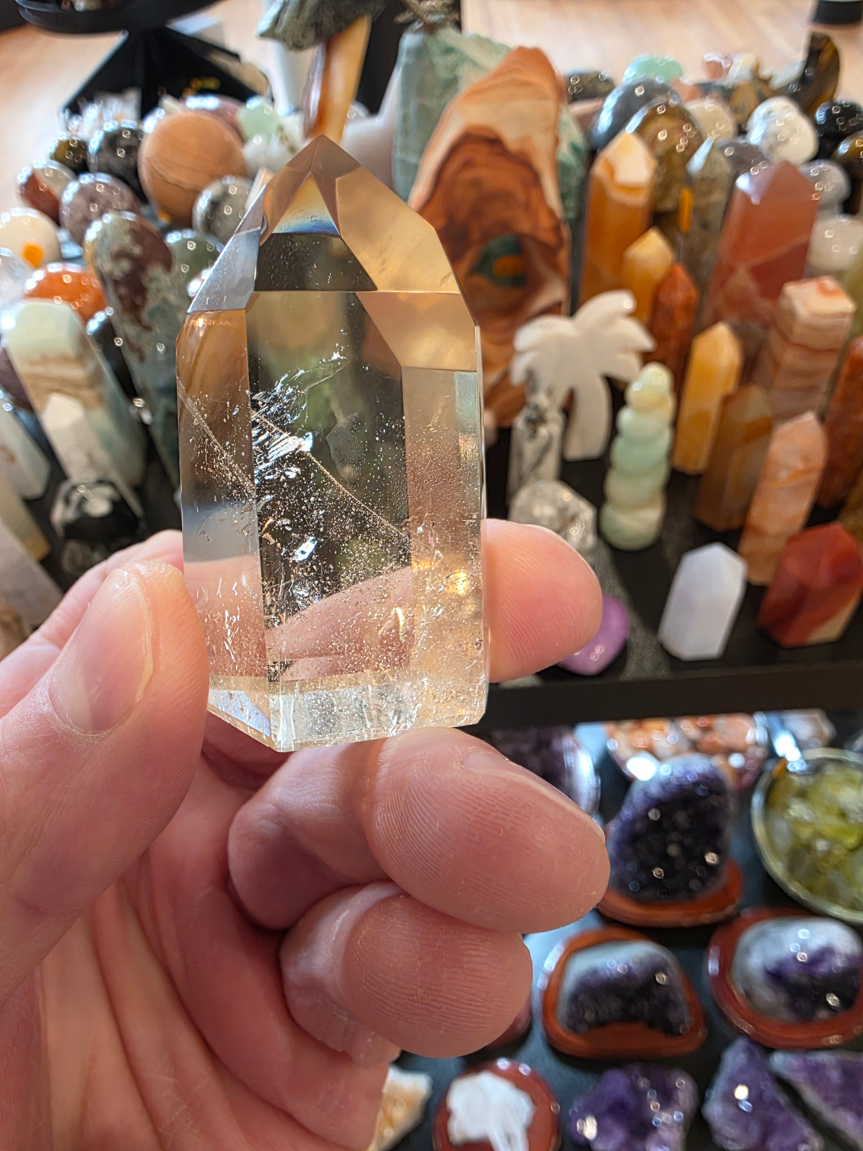 Natural Citrine Quartz Tower