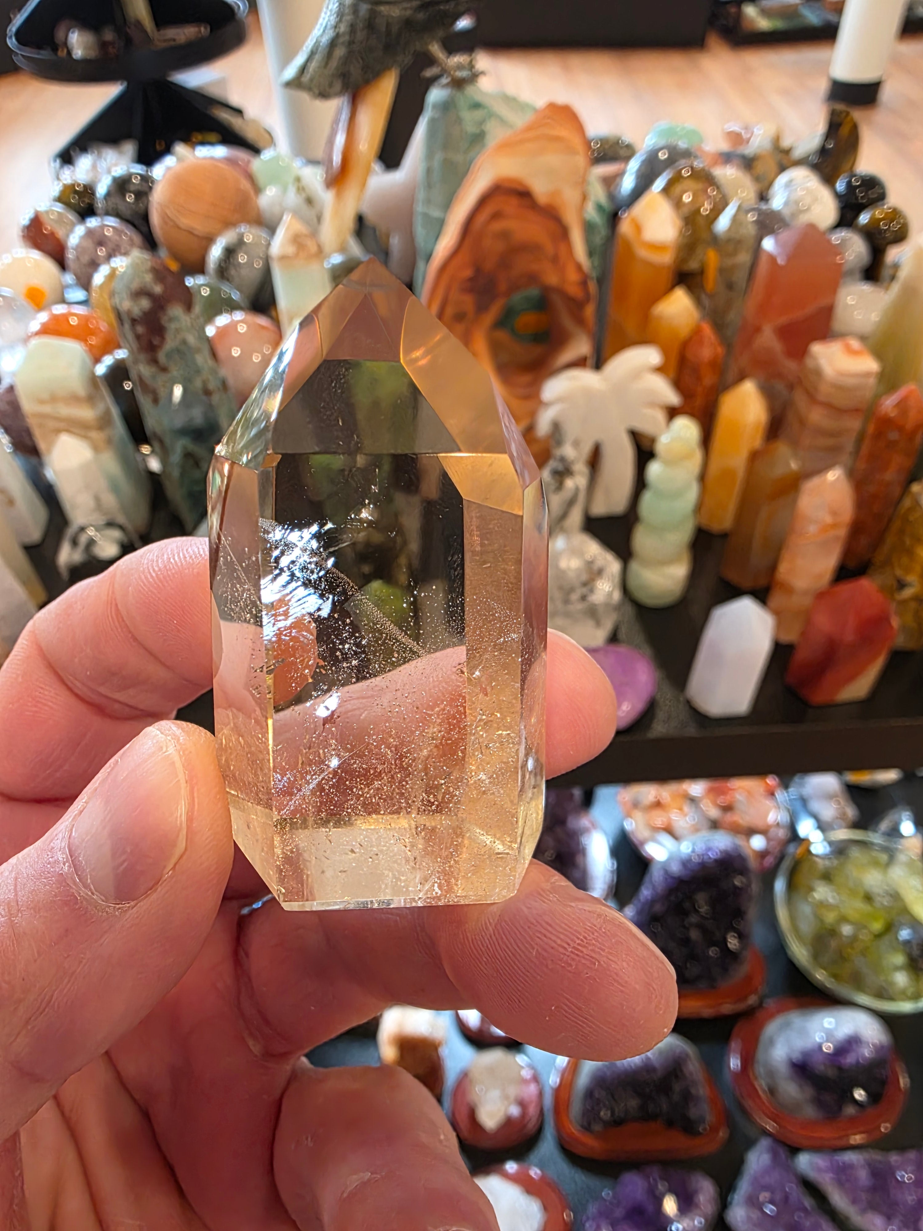Natural Citrine Quartz Tower