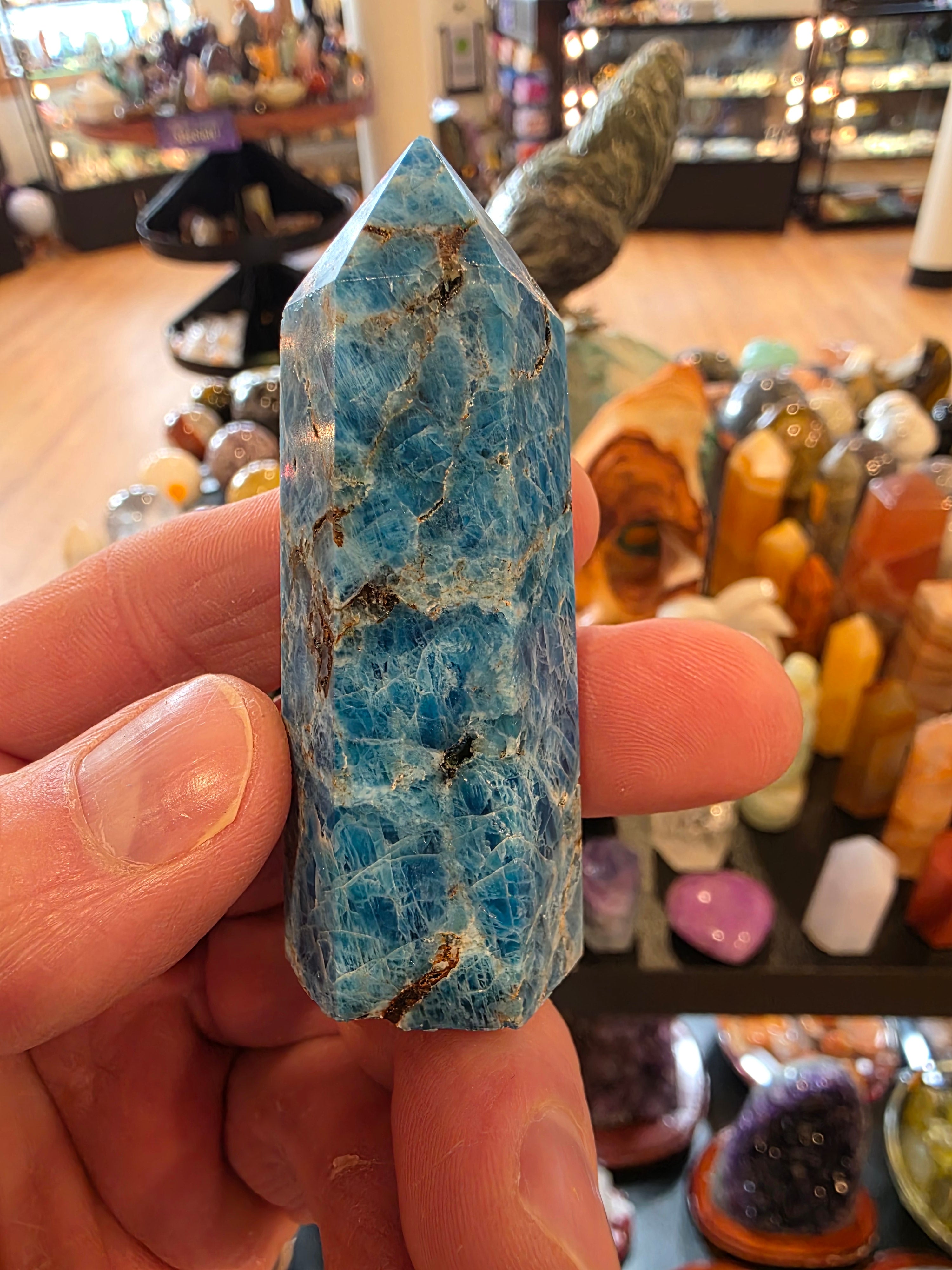 Blue Apatite Tower