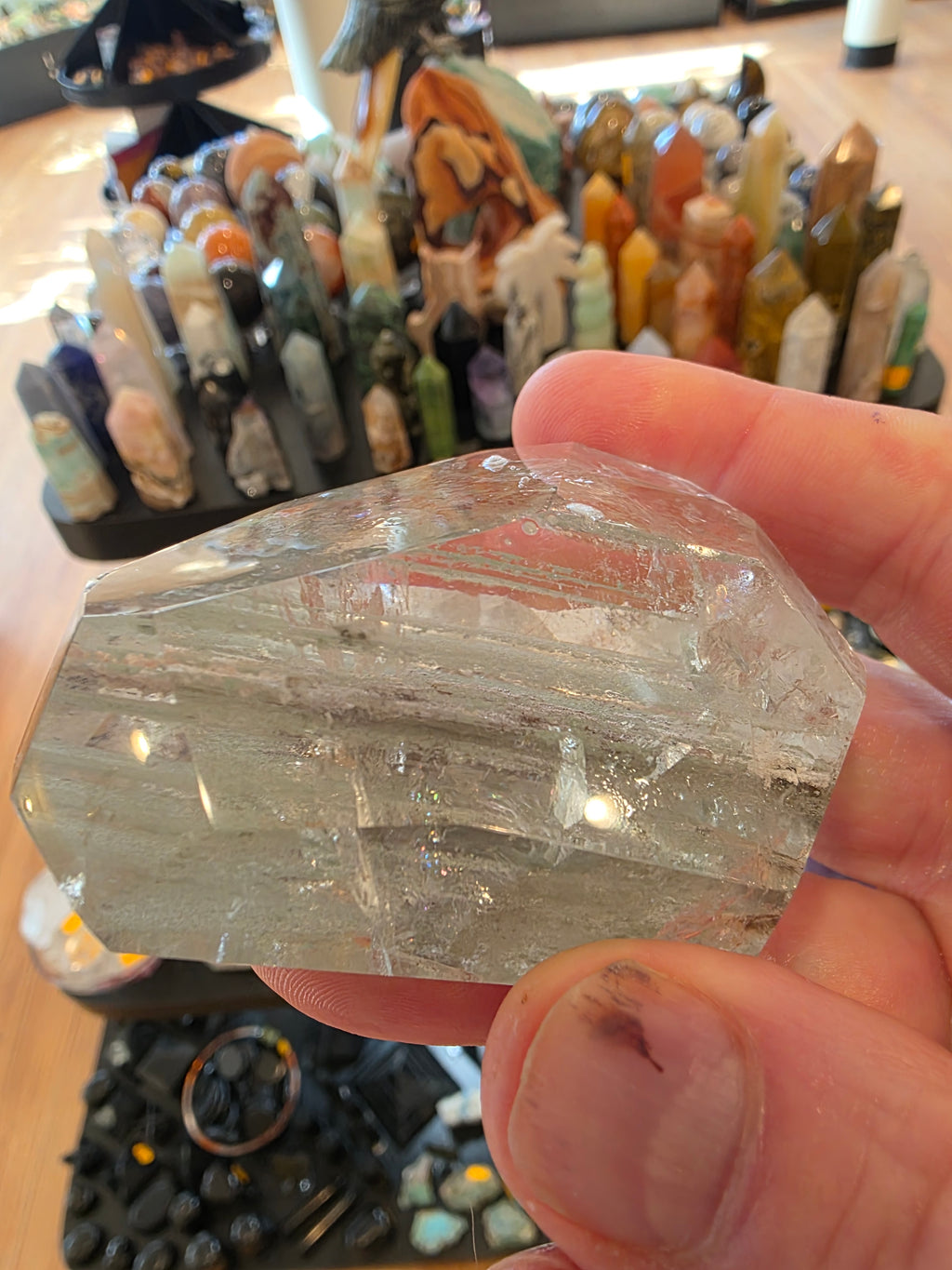 Landscape / Shamans Quartz with Rutile and Rainbows