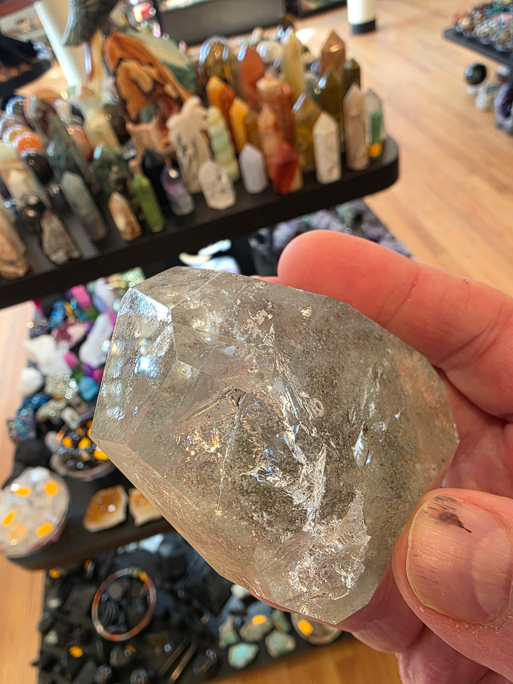 Landscape / Shamans Quartz with Rutile and Rainbows