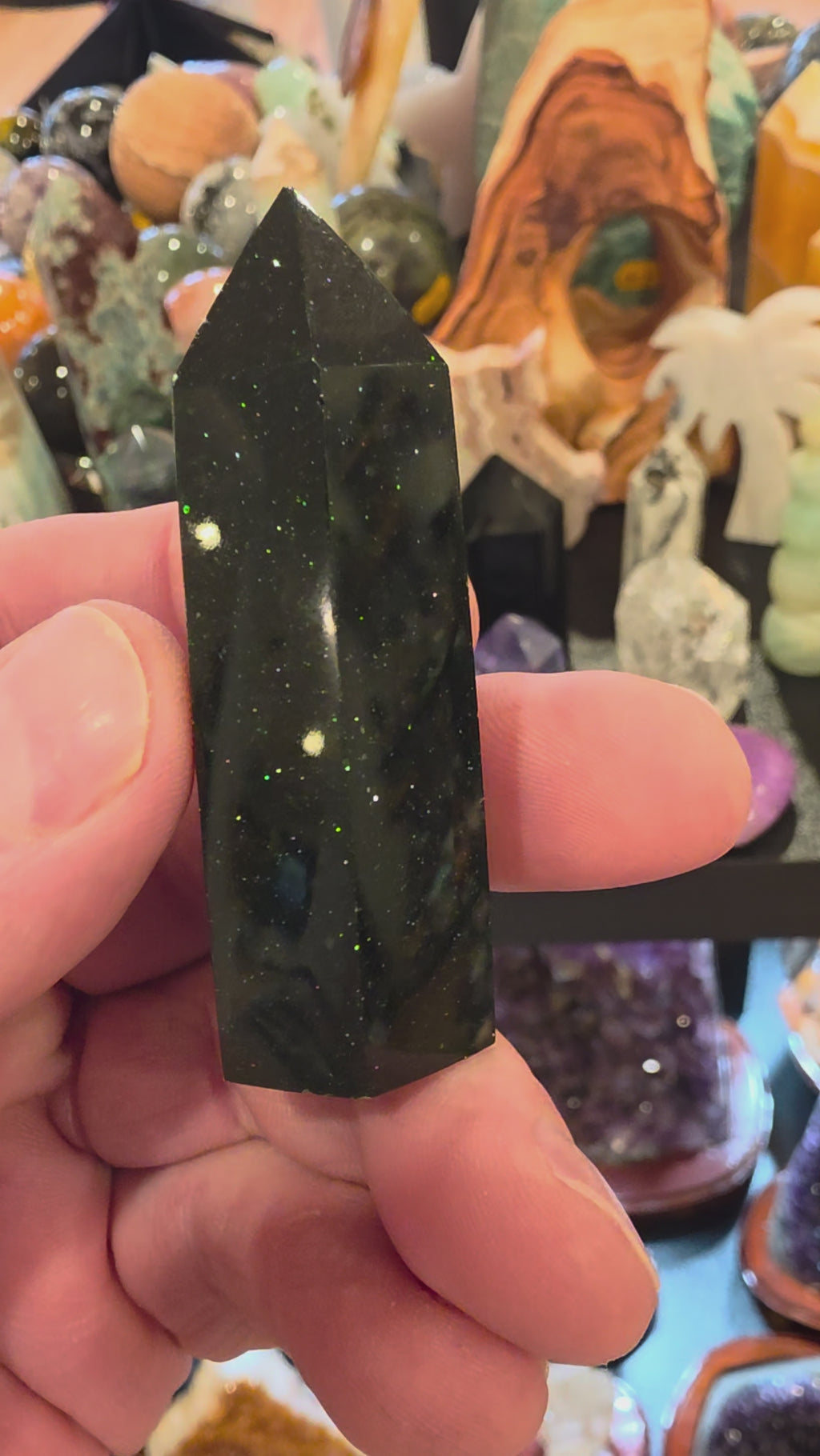 Blue, Green & Gold Goldstone Collection