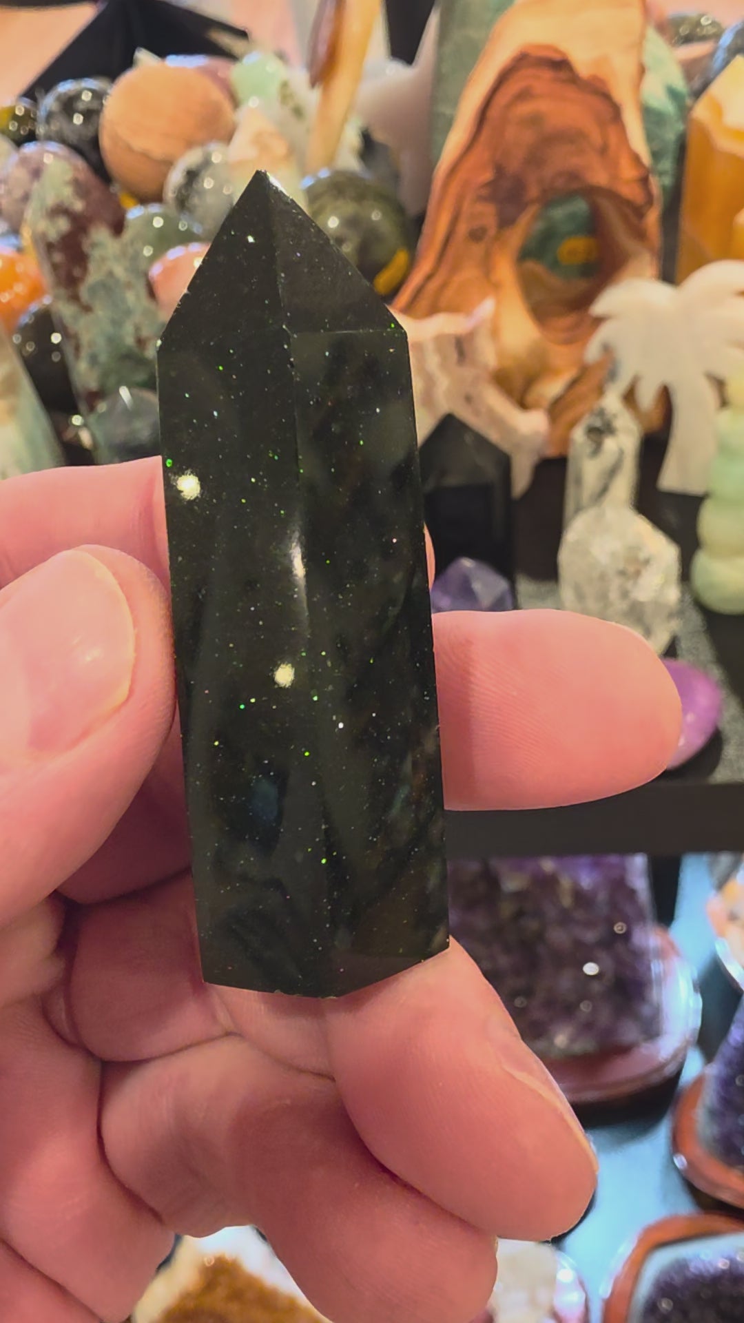 Blue, Green & Gold Goldstone Collection