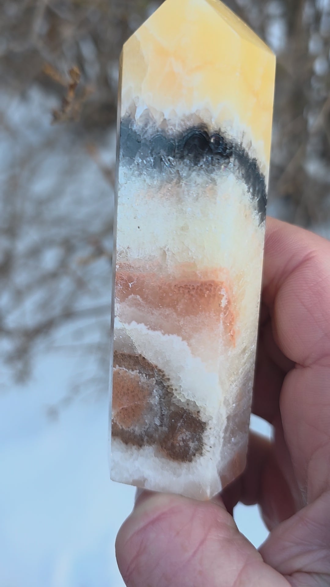 Honeycomb Calcite Tower