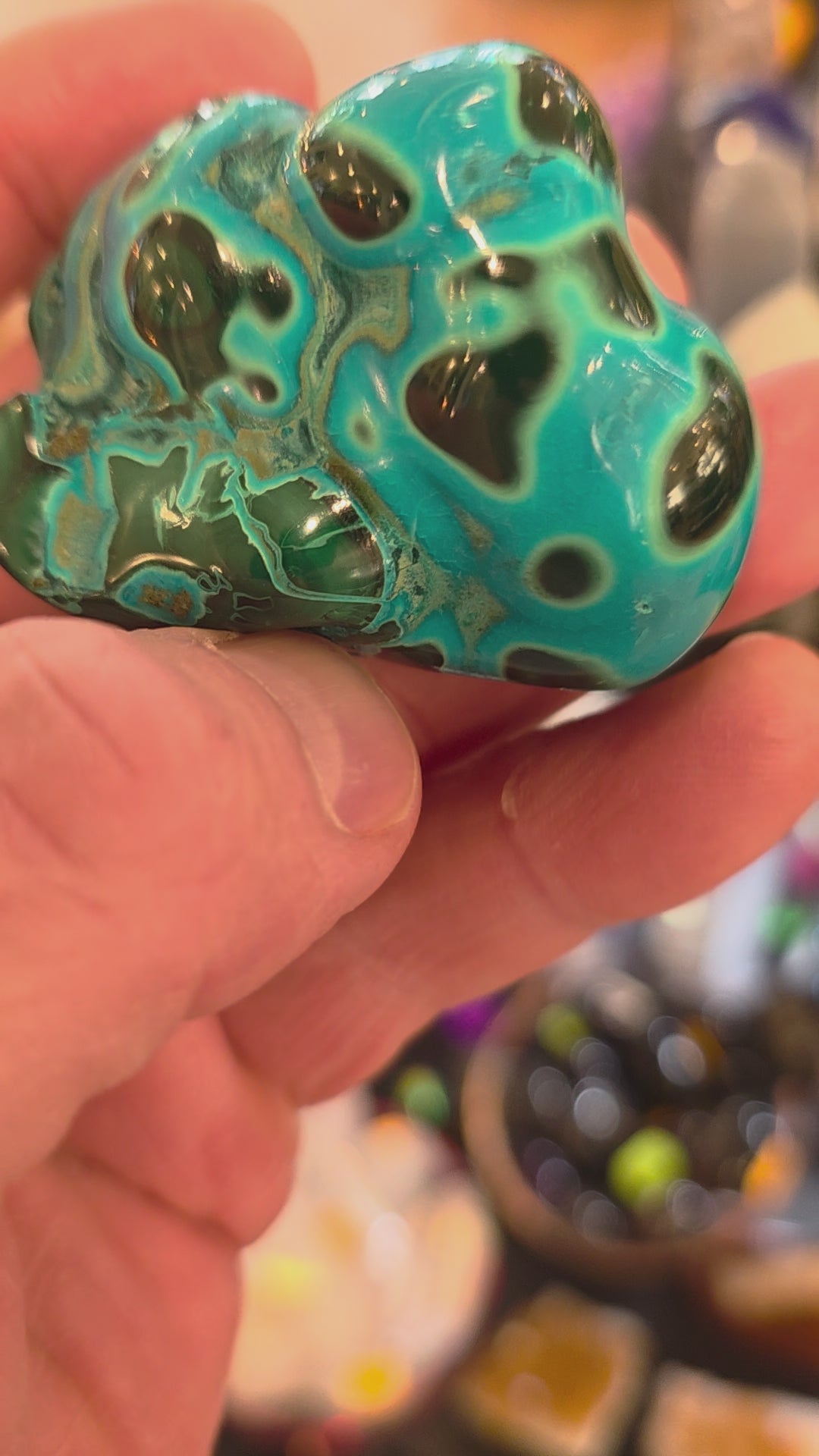 Chrysocolla and Malachite Free Form