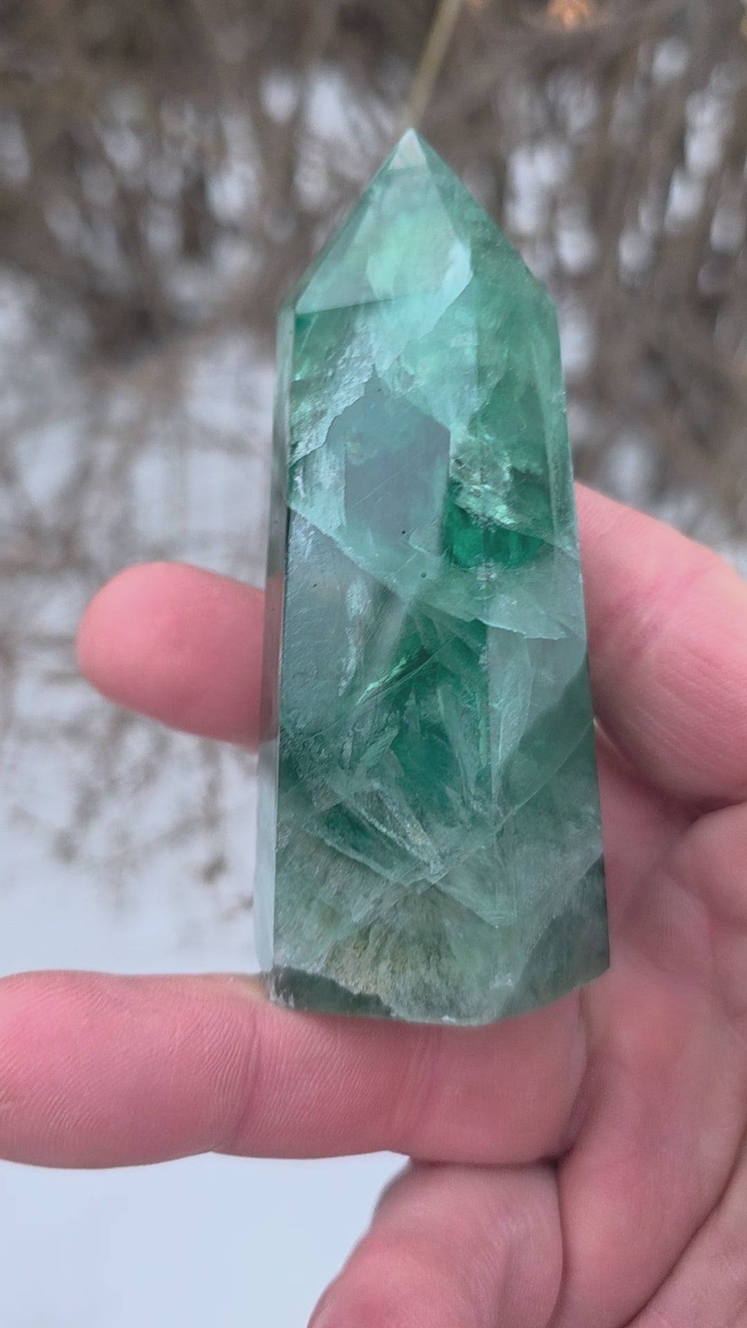 Green Flourite Tower
