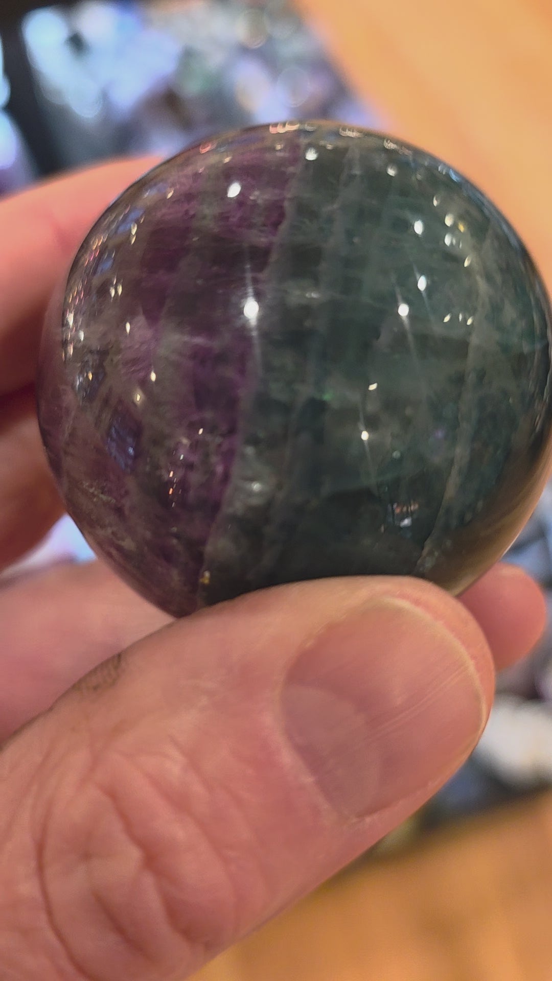 Rainbow Fluorite Sphere