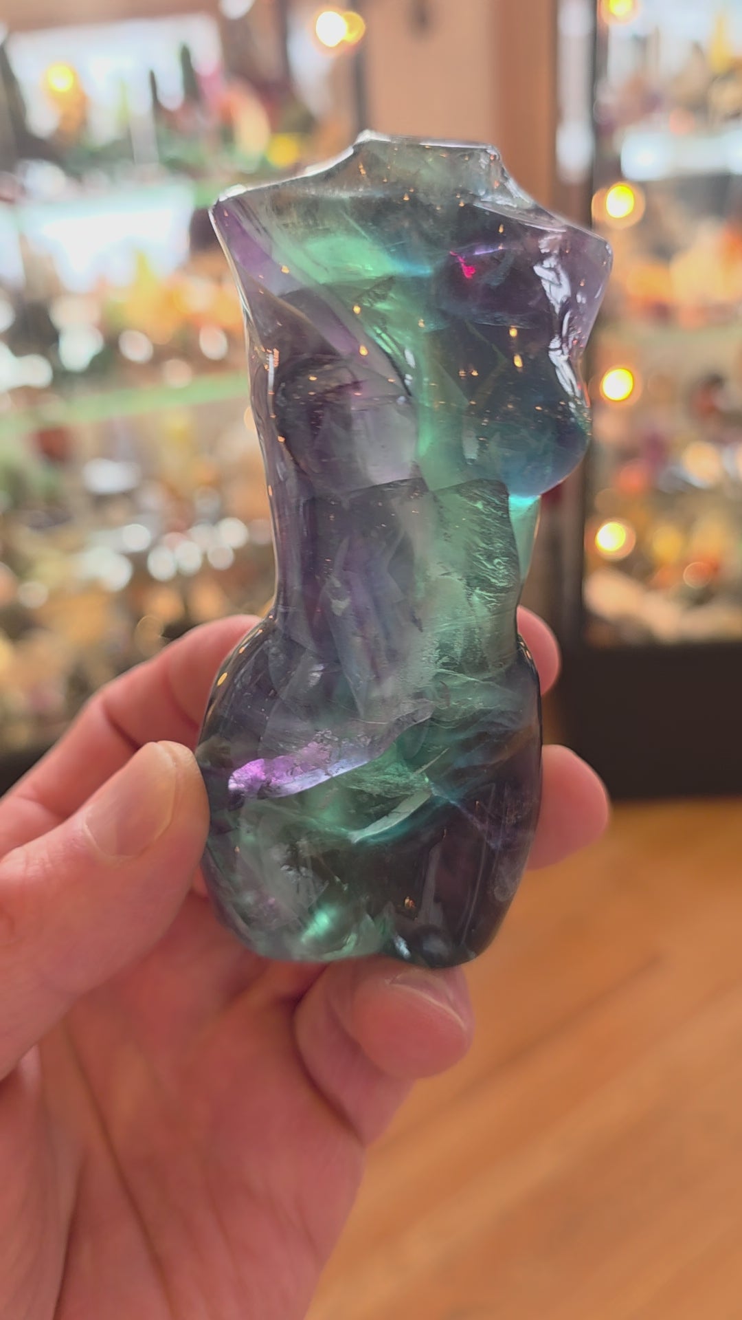 Rainbow Fluorite Female Torso