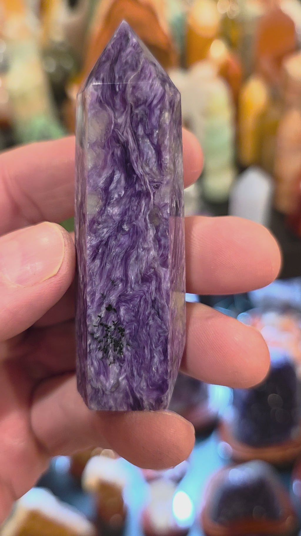 Charoite Tower AA Quality